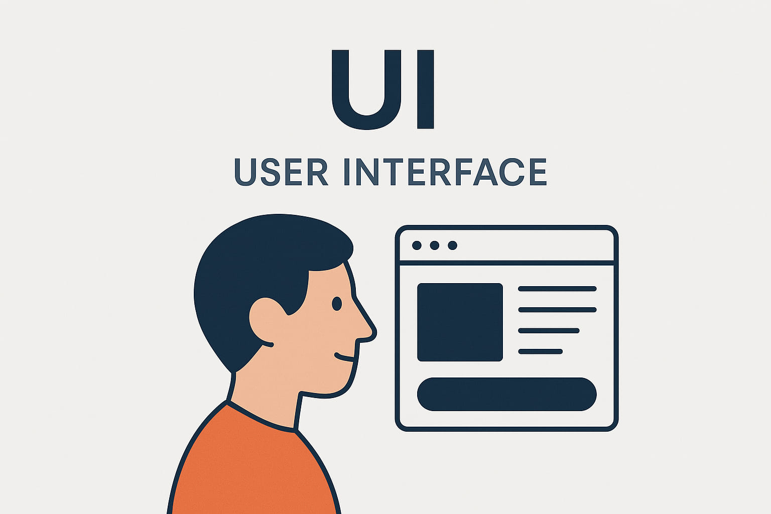 Illustration of a UI Designer