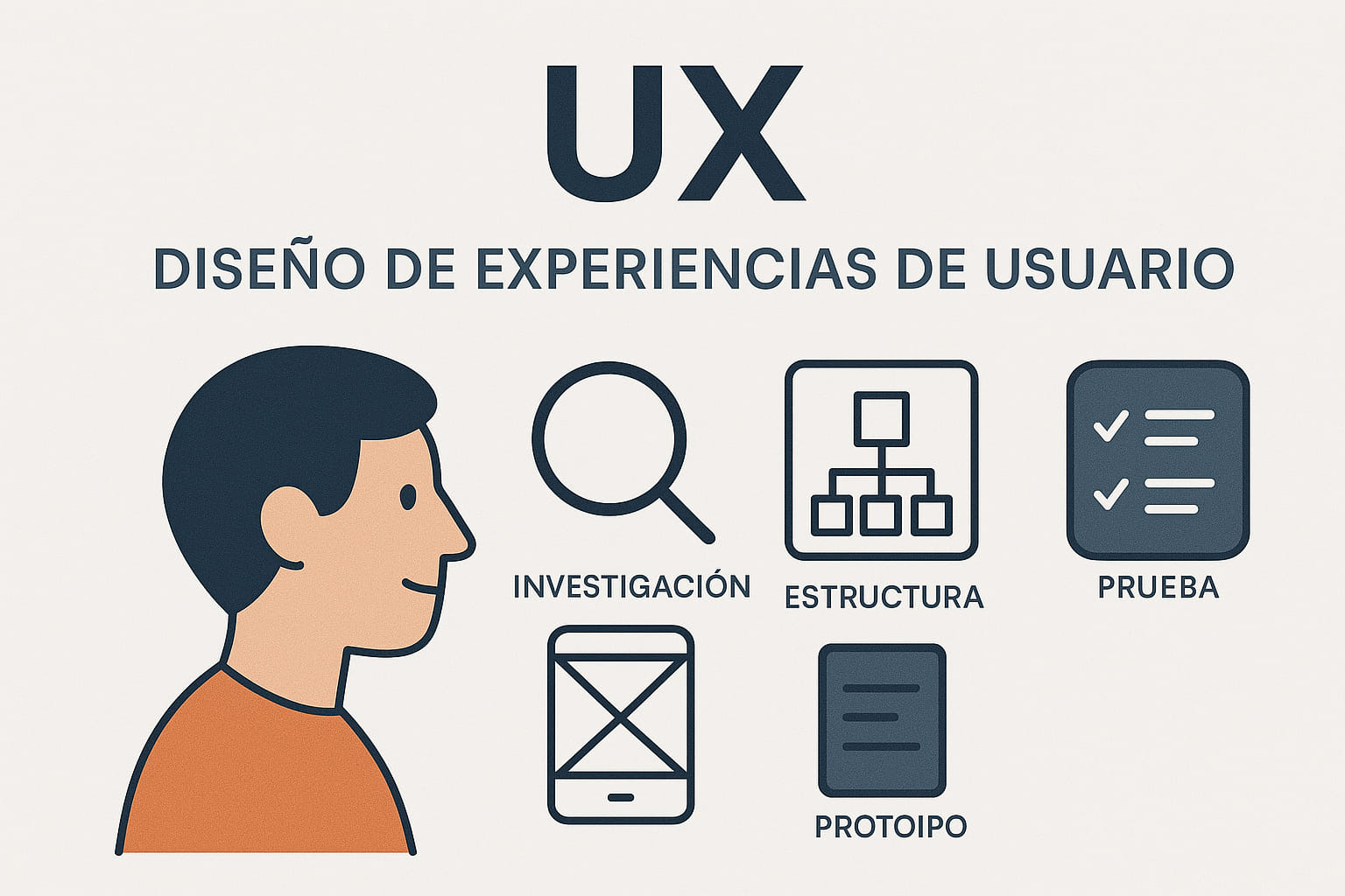 Illustration of a UX Designer